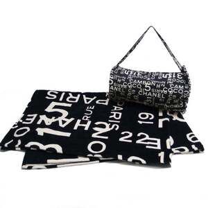 Chanel by Sea Large Blanket and Bag Set, Black